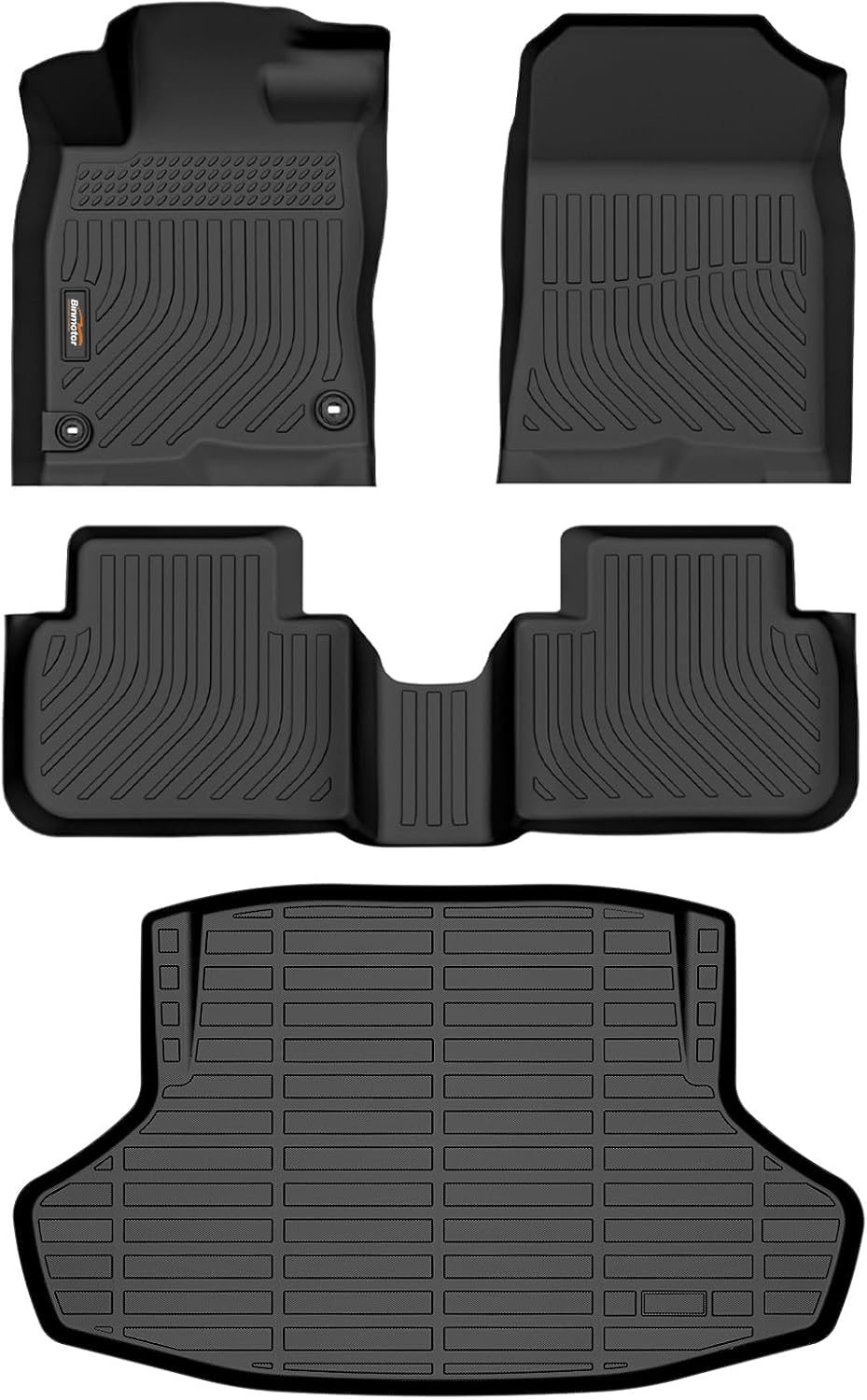 Custom Fit All Weather Floor Mats for Honda Civic Sedan 2022-2026
