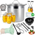 Stainless Steel Canning Pot with Rack and Lid - Complete Starter Kit