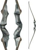 Black Hunter Takedown Longbow 60in - Versatile Beginner Hunting Bow
