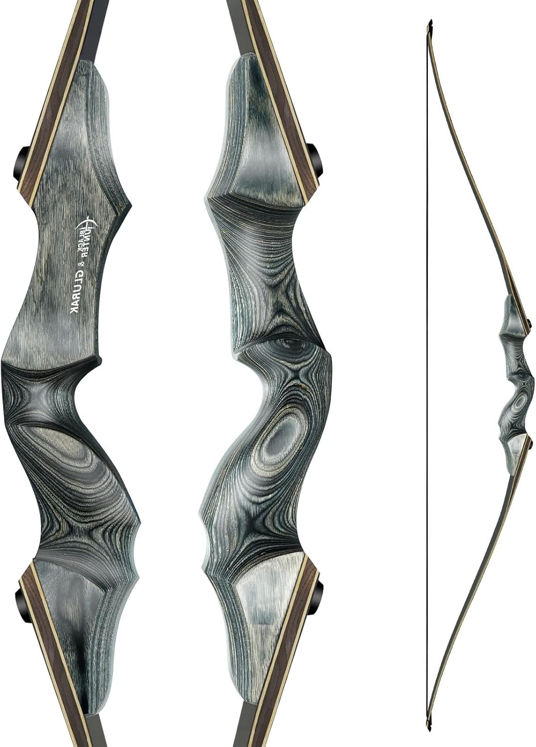 Black Hunter Takedown Longbow for Beginners - 60in Right & Left Handed