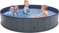 Niubya Foldable Dog Swimming Pool 64 x 12 in - Portable Pet Bath Tub