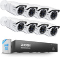 ZOSI 4K PoE Security Camera System - 8 x 8MP Cameras with 2TB HDD