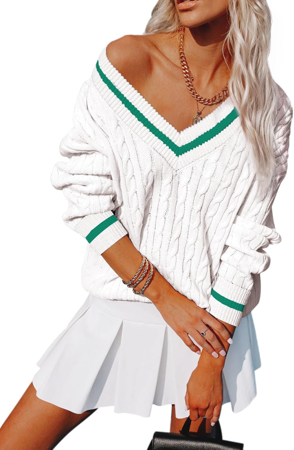 Womens V Neck Oversized Sweaters for Casual and Formal Wear