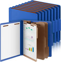 24 Pcs Classification Folders Letter Size - Bulk 3-Divider Organizer