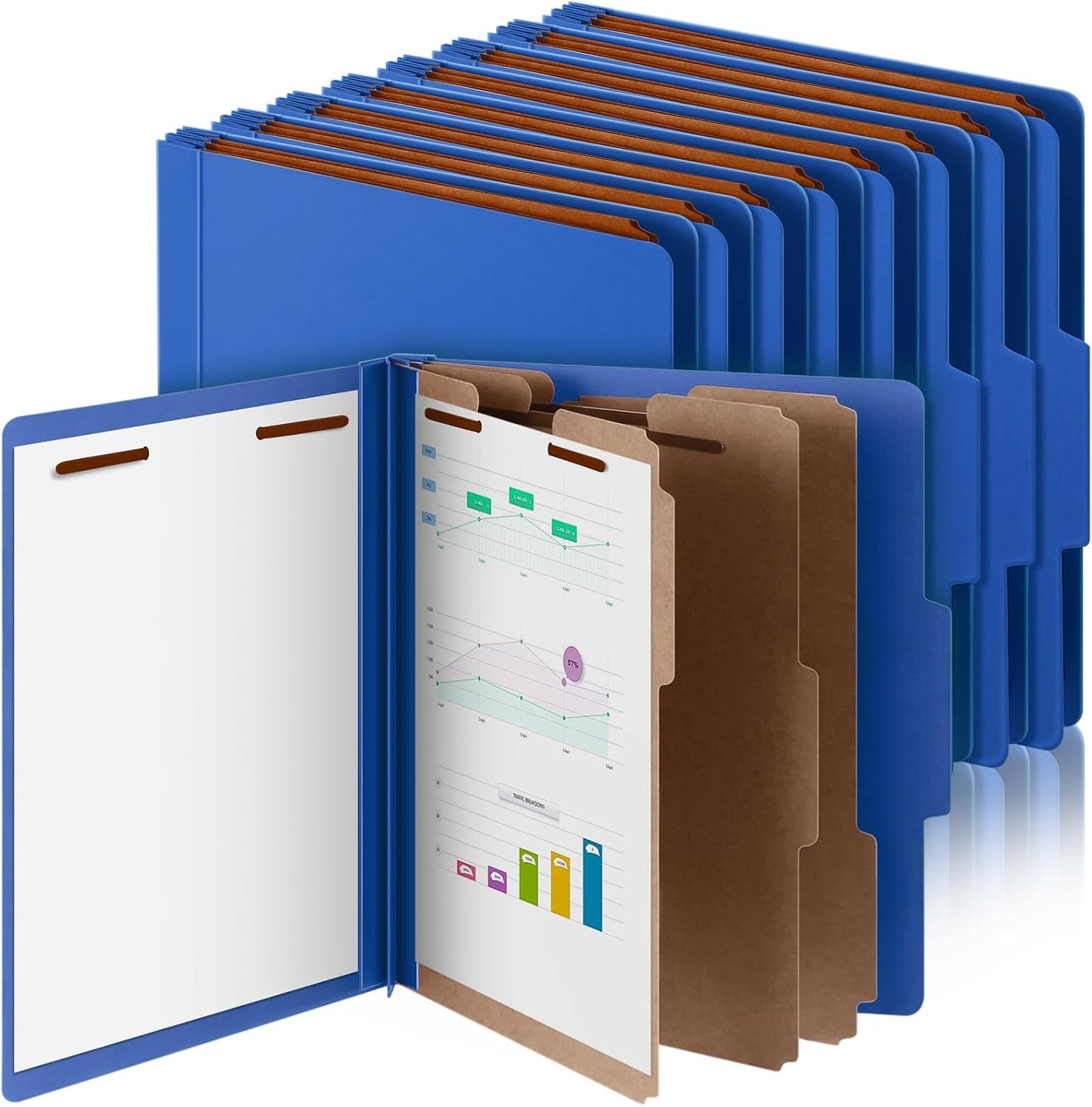 24 Pcs Classification Folders for Efficient Document Organization