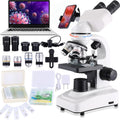Compound Microscope 40X-2500X - Dual LED, Wide-Angle Eyepieces