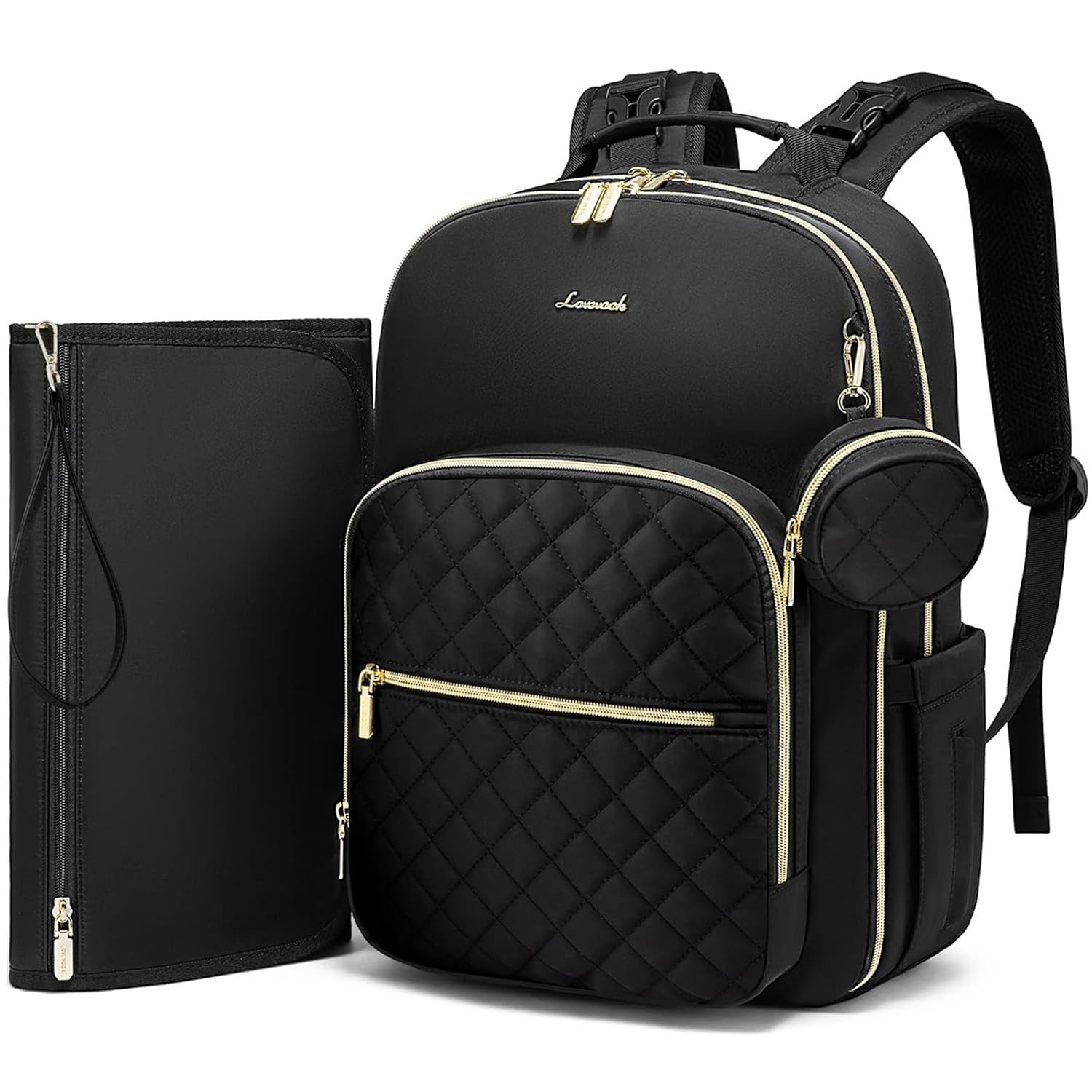 LOVEVOOK Diaper Bag Backpack: Stylish & Large Capacity