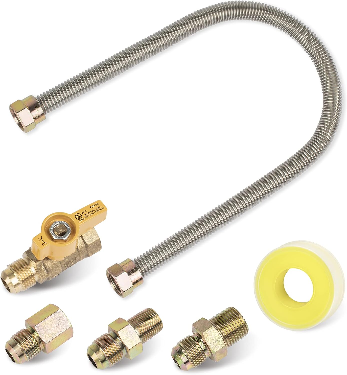 Universal Gas-Appliance Hook-Up Kit - 6 PCS