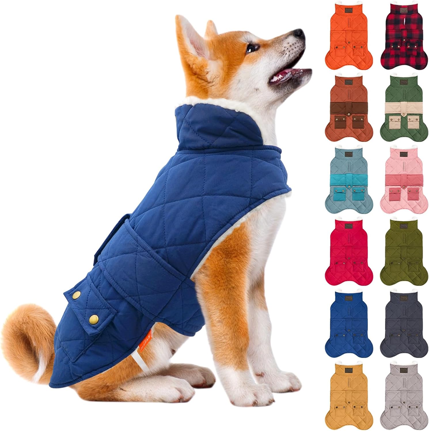 KYEESE Dog Coat Soft Pet Sweater for Cold Weather Protection