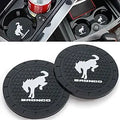 RESKIO Car Cup Holder Coaster for Ford Bronco - Durable Silicone Fit
