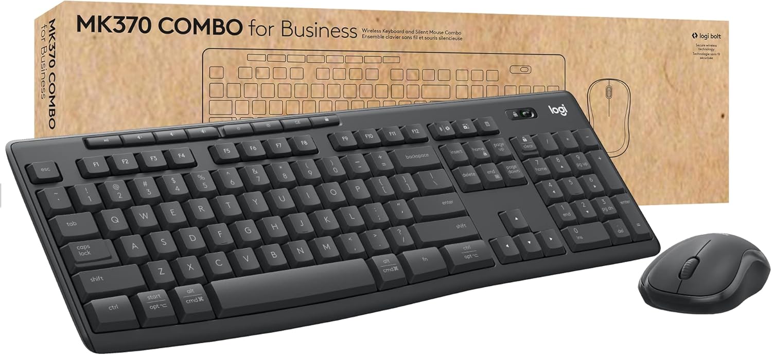 Logitech MK370 Combo for Business: Secure Wireless Keyboard & Mouse