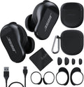 Bose QuietComfort Earbuds II Bundle - Wireless Noise Cancelling with Personalized Sound