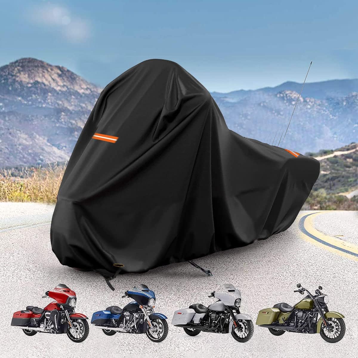 420D Motorcycle Cover for Harley Davidson Touring Models