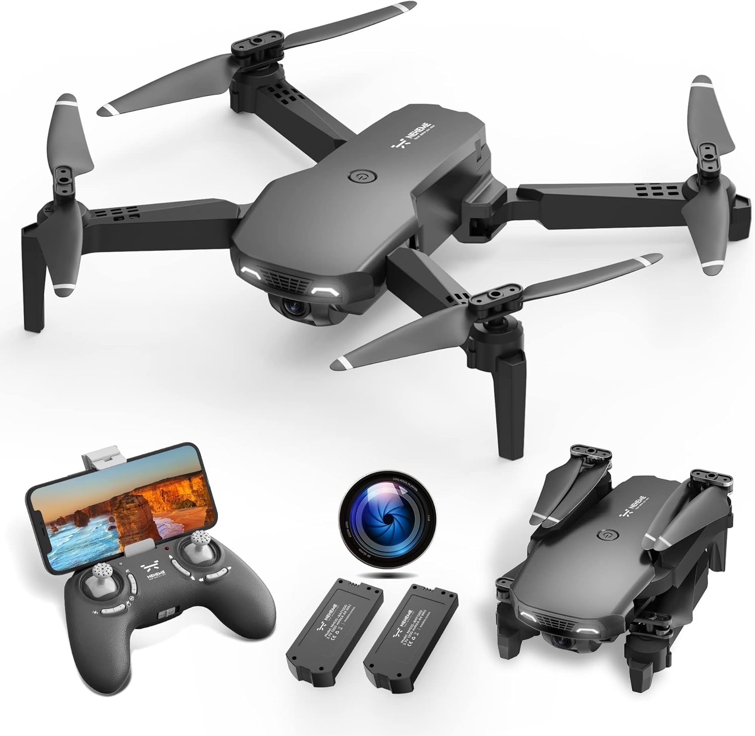 NEHEME NH525 HD Camera Foldable Drone: Capture Stunning Aerial Footage!