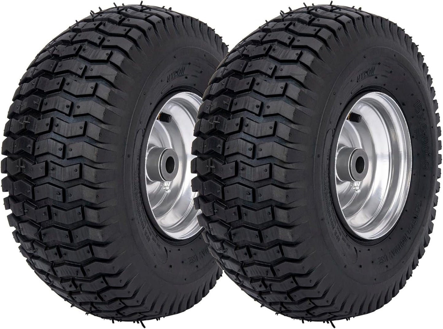 15x6.00-6 Lawn Mower Tire Set for John Deere and Craftsman