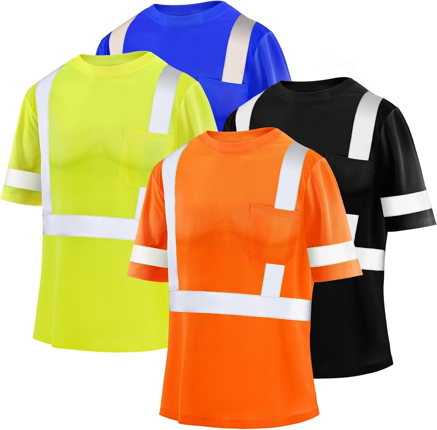 High Visibility Reflective Safety T Shirts for Outdoor Work