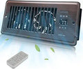 Ultra-Quiet Register Booster Fan 4 x 10 in - Fast Heating and Cooling