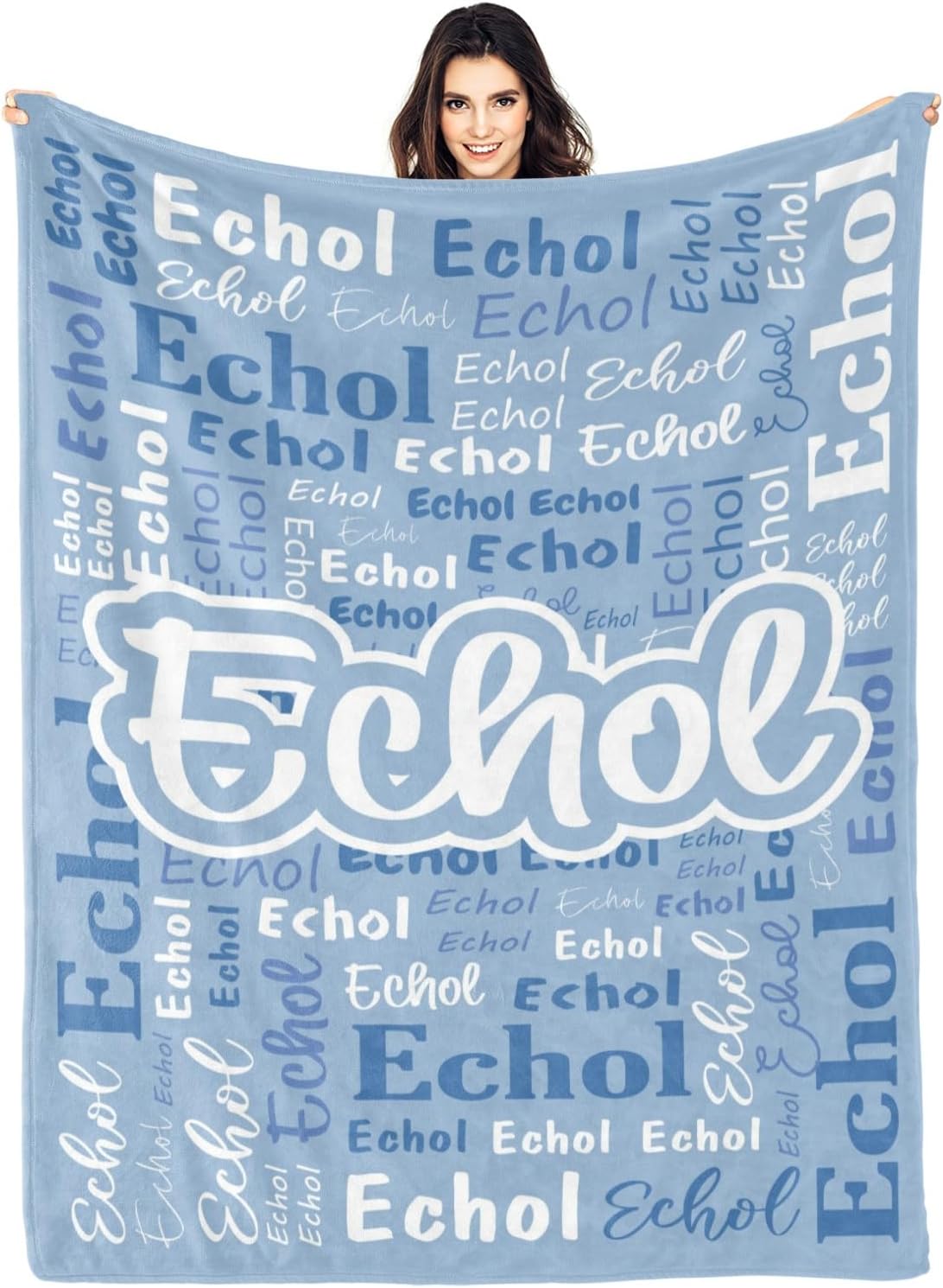 Personalized Custom Blanket with Name for Kids and Adults
