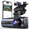 3 Channel 4K Dash Cam with 5GHz WiFi & APP Control - Triple