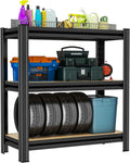 Garage Shelving 3-Tier Adjustable Storage Shelves - Heavy-Duty Utility