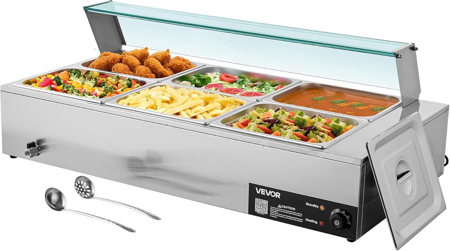 VEVOR Commercial Food Warmer for Catering and Restaurant Use