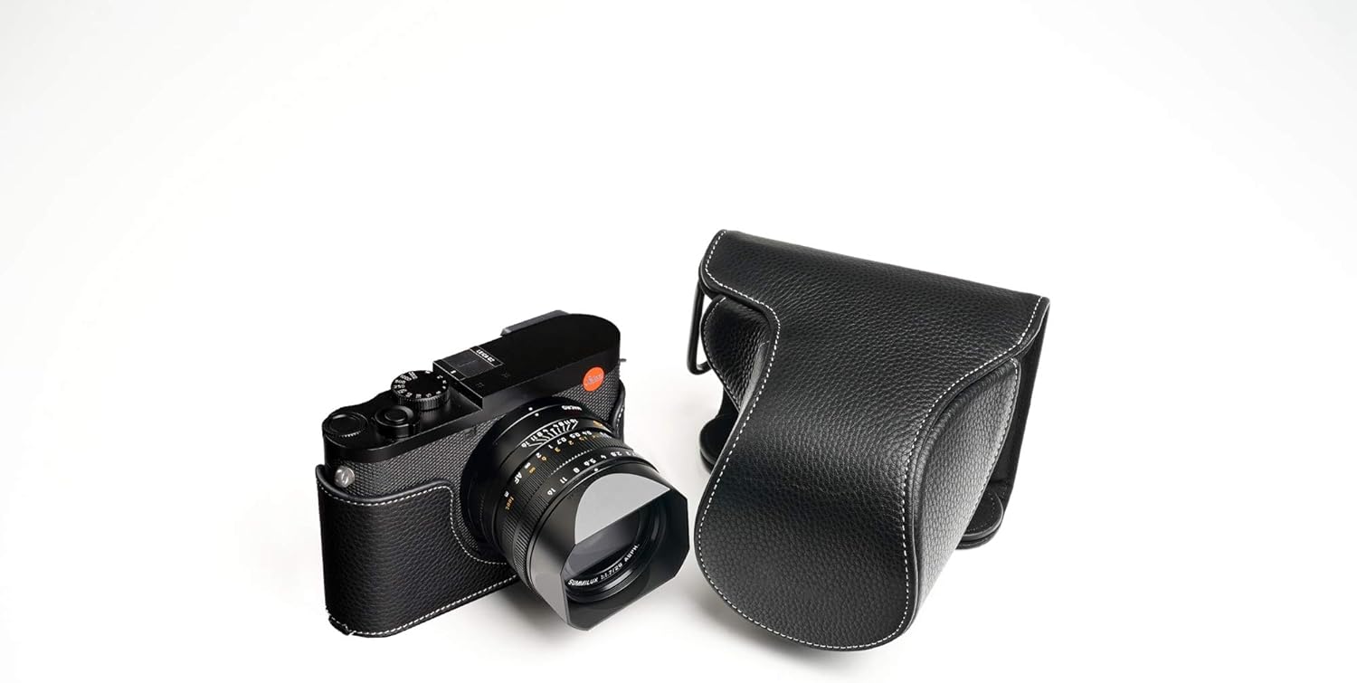 Leica Q2 Case - Handmade Genuine Leather Camera Bag Cover