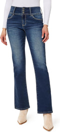 WallFlower Women's Sassy Bootcut High Rise Insta Soft Jeans - Comfy