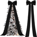 118x28 in Extra Large Christmas Tree Topper Bow - Giant Satin Holiday