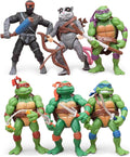 Turtle Action Figures Collectible Toy Set (6PCS) - Detailed Movie