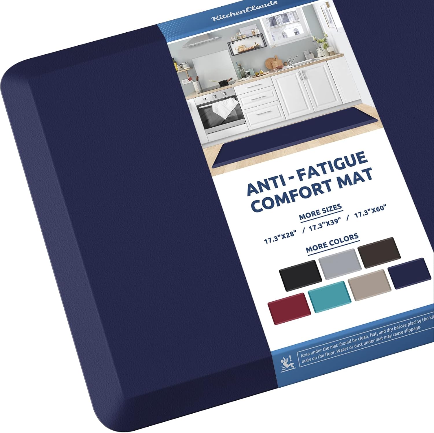 Cushioned Anti Fatigue Kitchen Rug for Comfort and Safety