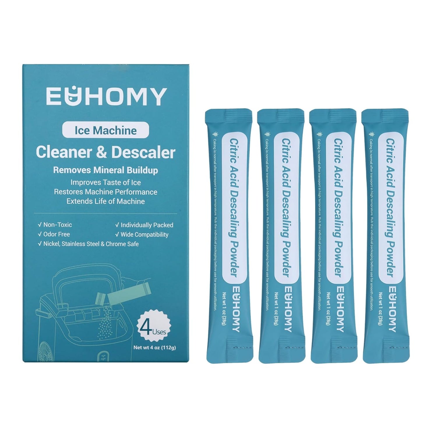 Organic Citric Acid Ice Maker Cleaner | 4 Pack