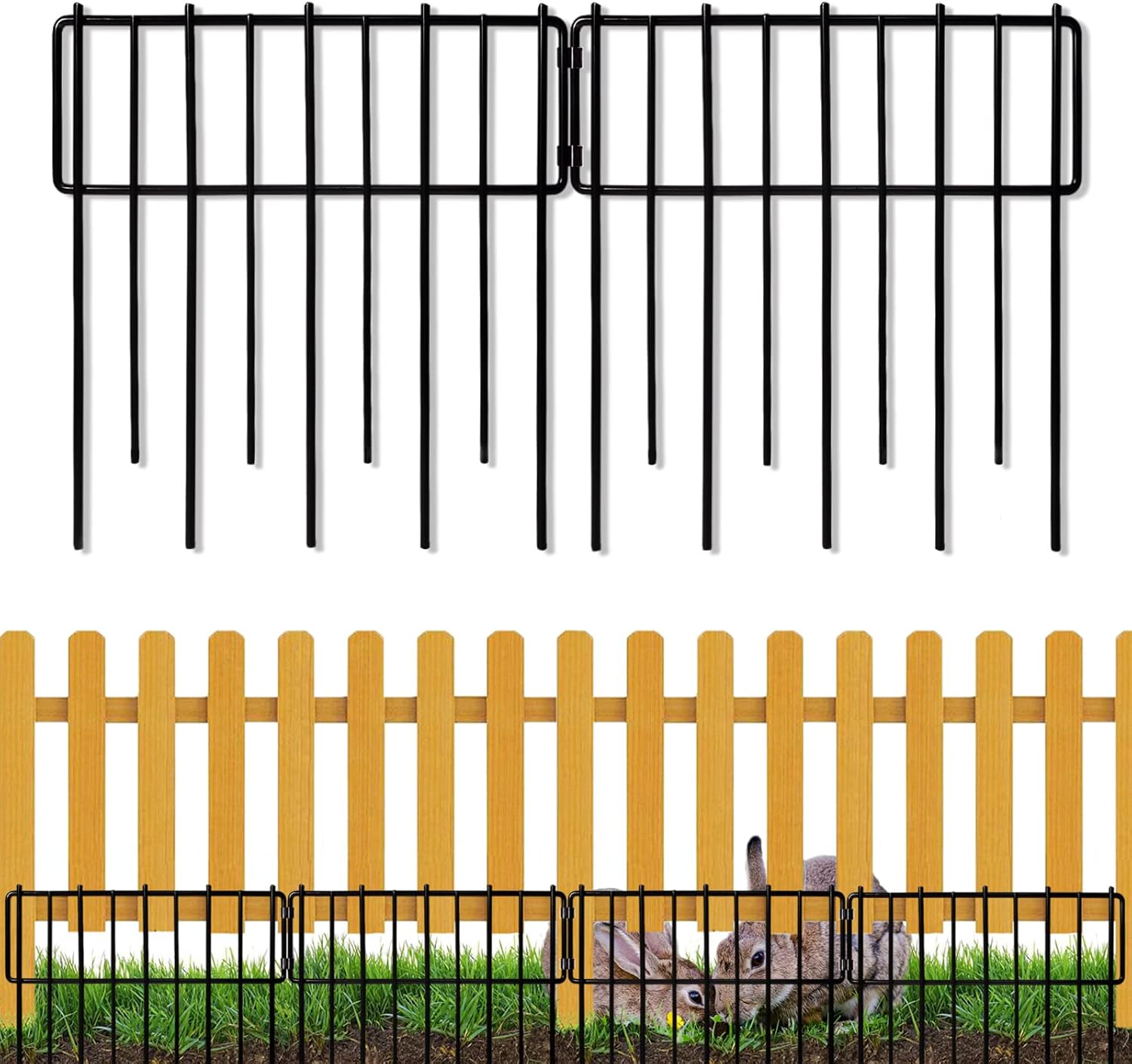 Blingluck Animal Barrier Fence - 12In x 28Ft Rustproof Garden Fencing