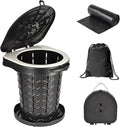 KPR Retractable Portable Toilet Camping Toilet - Height Adjustable
