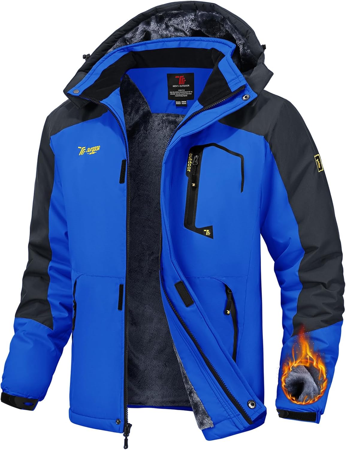 TBMPOY Men's Winter Jackets for Skiing and Cold Weather Work