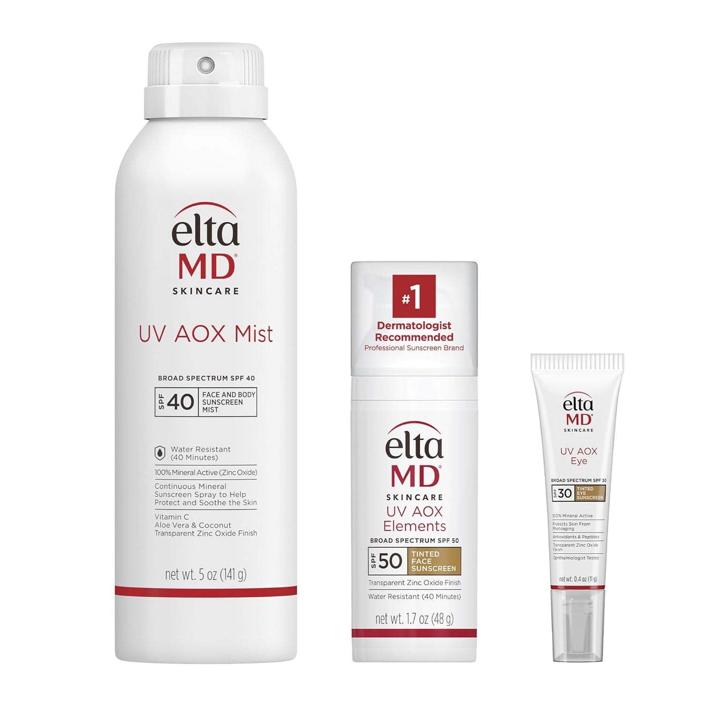 EltaMD UV AOX Elements Tinted Mineral Face Sunscreen Lotion SPF 50