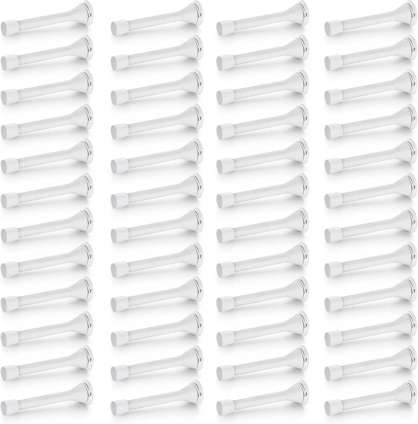 Ravinte Door Stoppers - 48 Pack White Spring Door Stops for Home