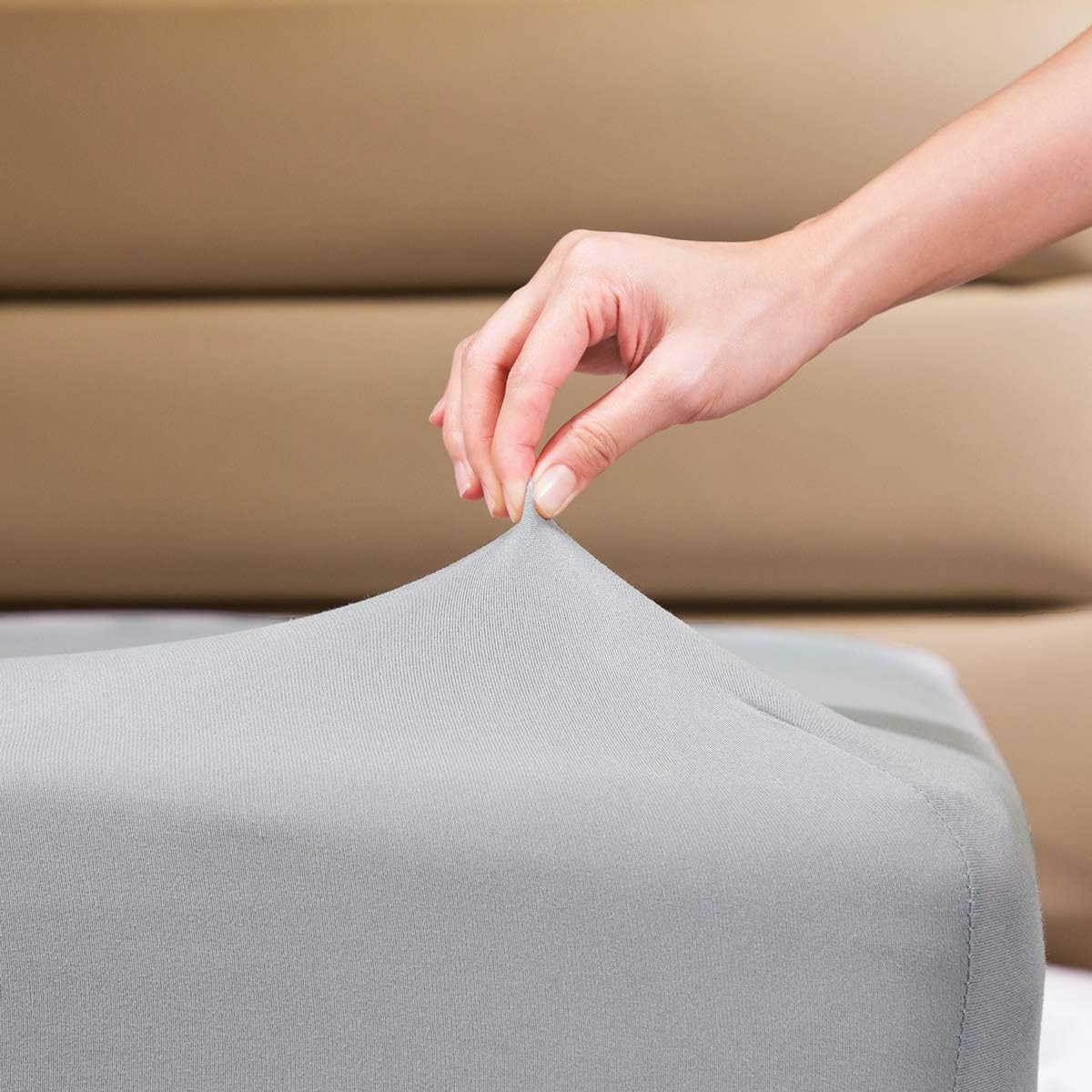 Fitted Sheet for Twin Mattress - Snug Fit & Wrinkle Free
