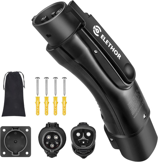 High-Powered EV Charger Adapter with Storage Pouch - ELETHOR