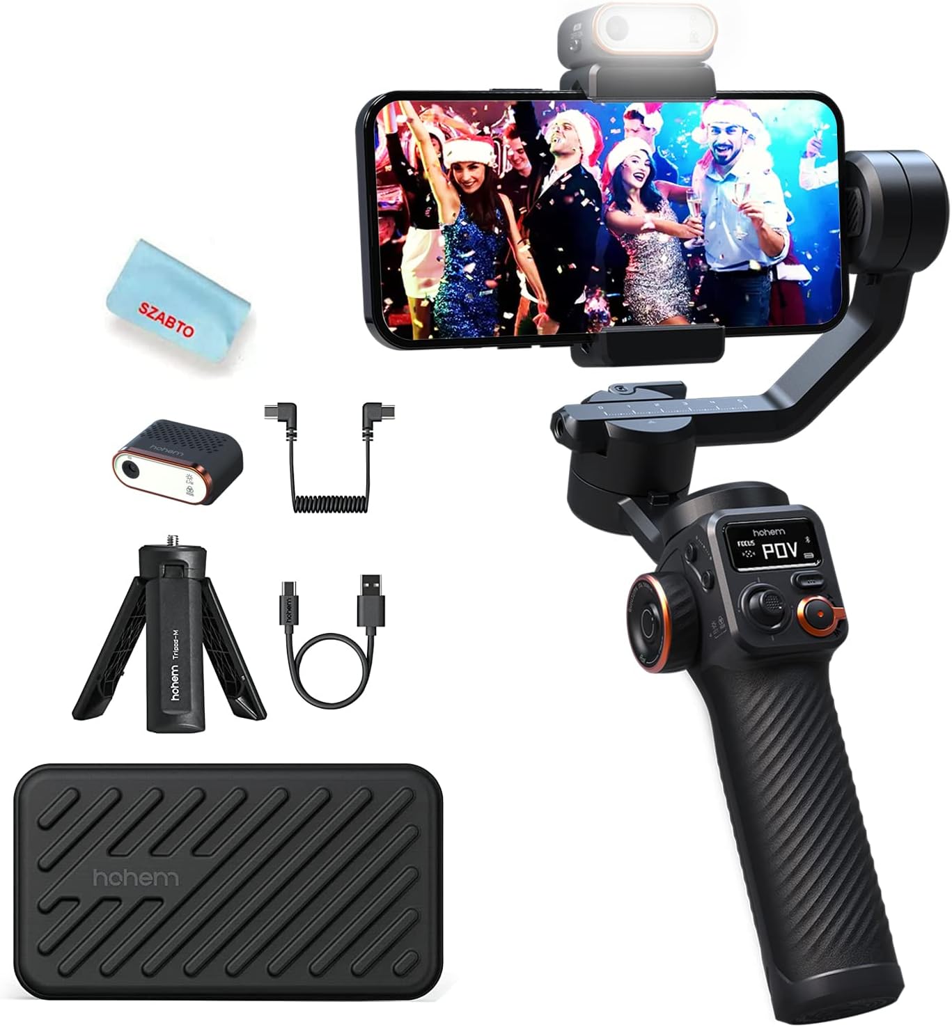 Hohem iSteady M6 Gimbal Stabilizer with Magnetic Fill Light