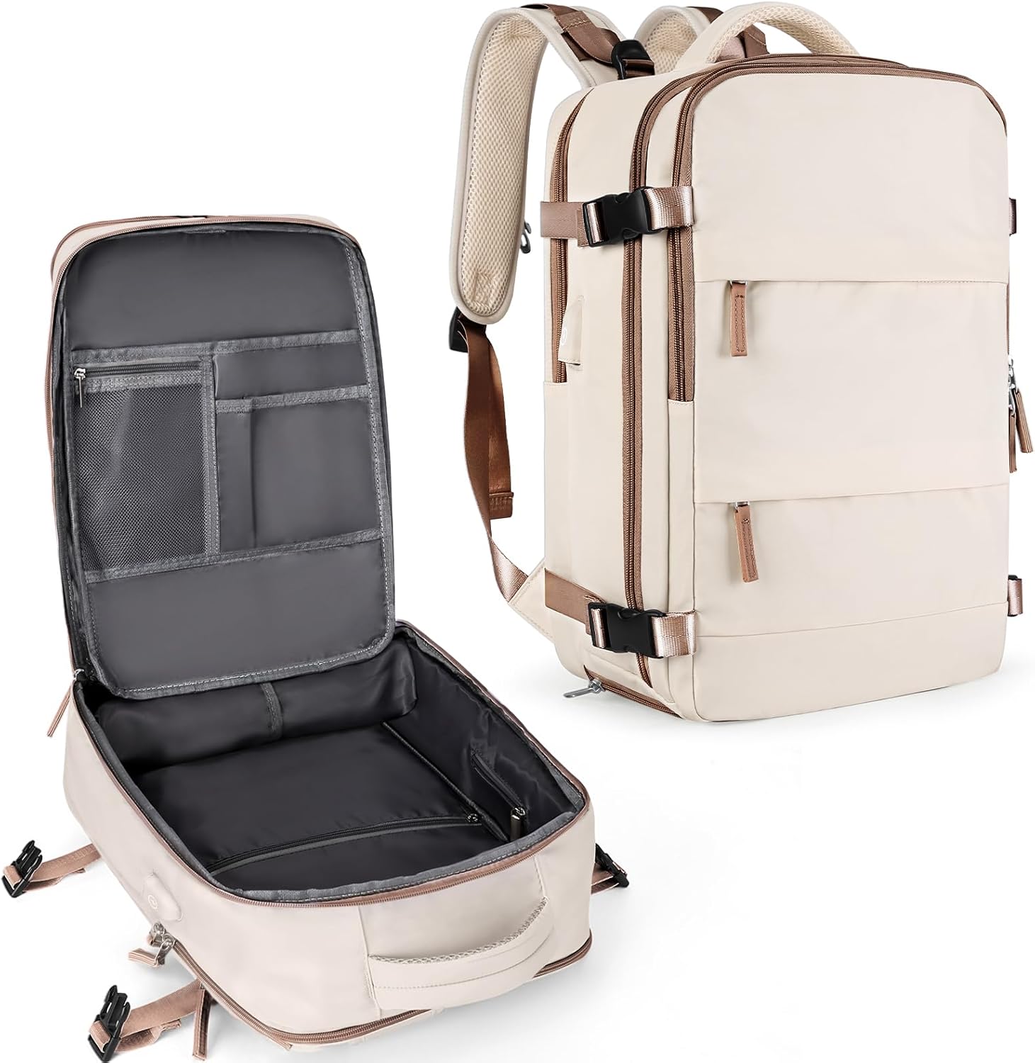 Coowoz Large Travel Backpack for Men and Women - 30L Capacity