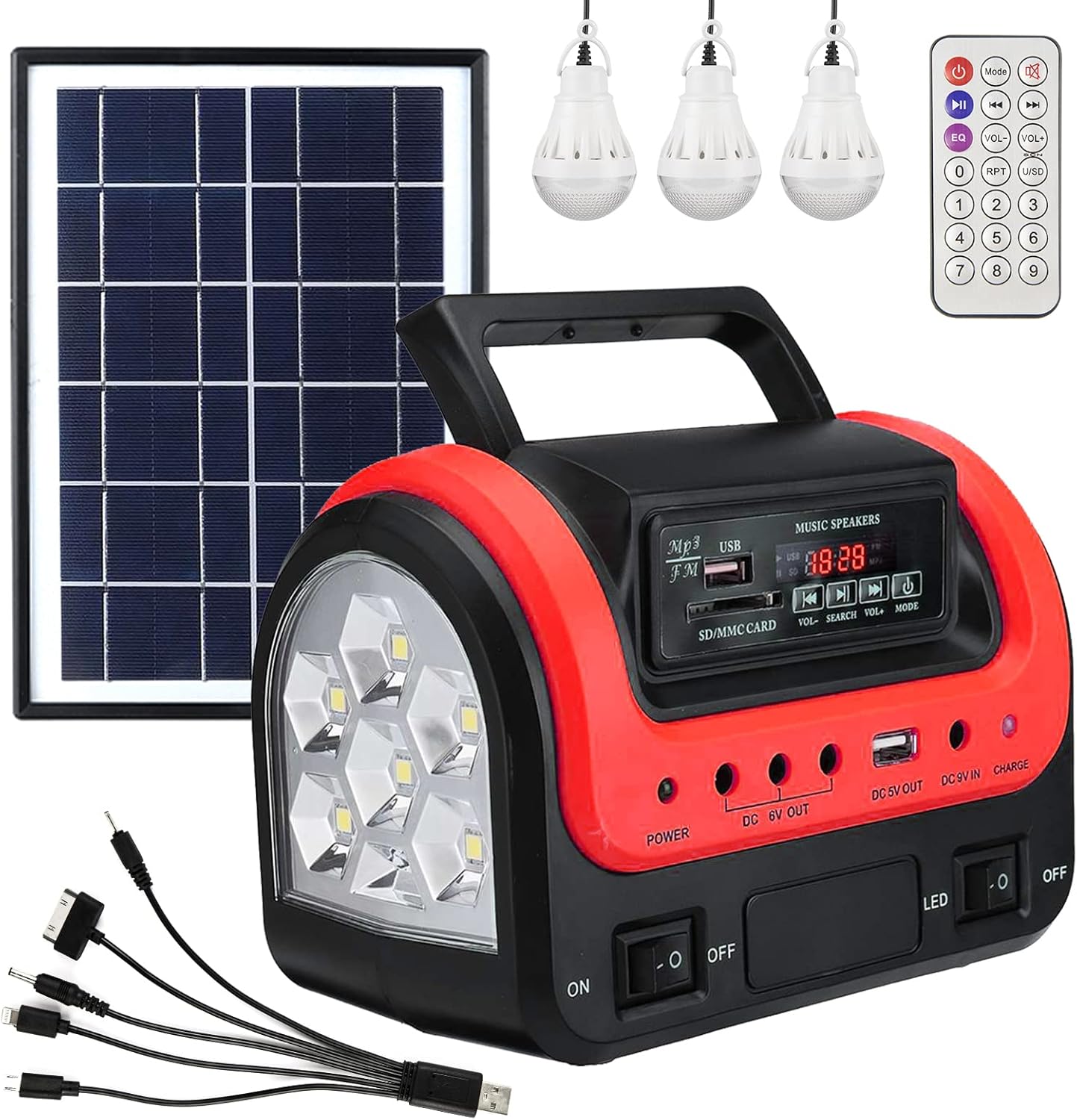 Portable Solar Generator with Lithium Battery - Quiet & Powerful