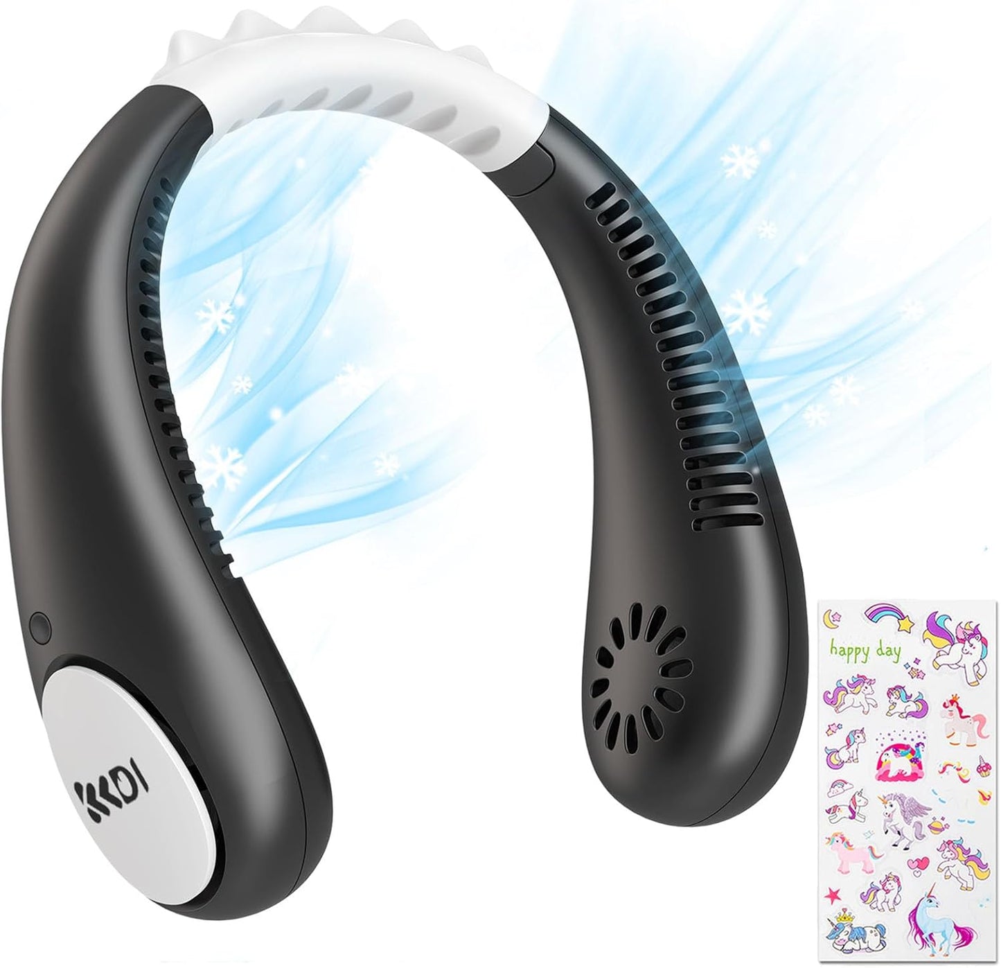 Kkdi Kids Bladeless Neck Fan - Cool & Portable!