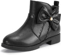 Toddler Girl Clara Fashion Short Ankle Boots Pearls Bow - Comfortable