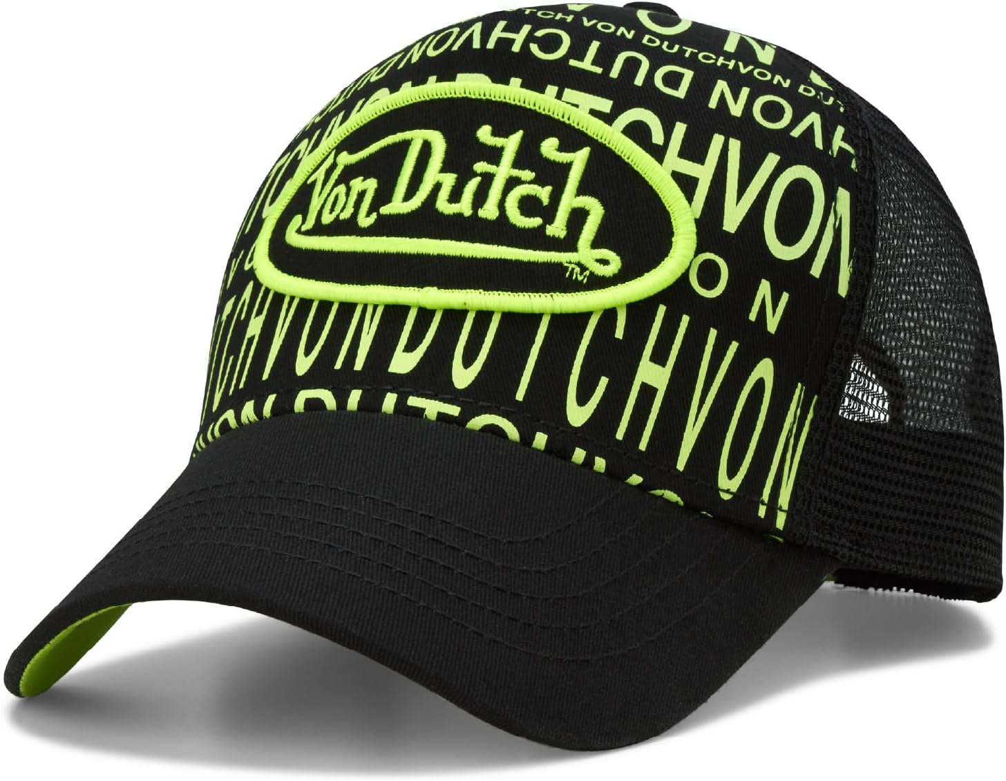 Von Dutch Monogram Trucker Cap - Retro Snapback for All