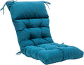 QILLOWAY Indoor/Outdoor High Back Chair Cushion - Peacock Blue