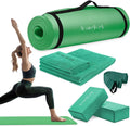 HemingWeigh Yoga Mat Thick Set for Home Workouts - Beginner Kit