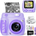 Kids Camera Instant Print for 3-10 Year Olds - Compact Print & Play