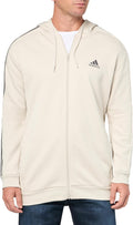 adidas mens Essentials Fleece 3-stripes Full-zip - Comfortable Hoodies
