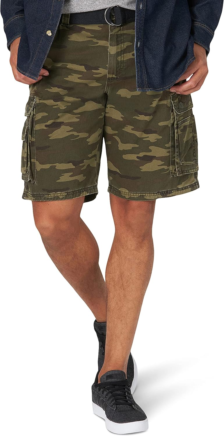 Men's Dungarees Cargo Shorts with Belted Comfort and Storage