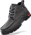FLYLAND Men's Casual Boots Vintage Leather Chukka Mid Top Shoes